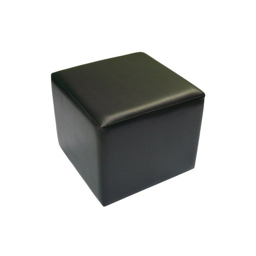 Cube Ottoman Black
