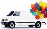 Balloon Deliveries Van